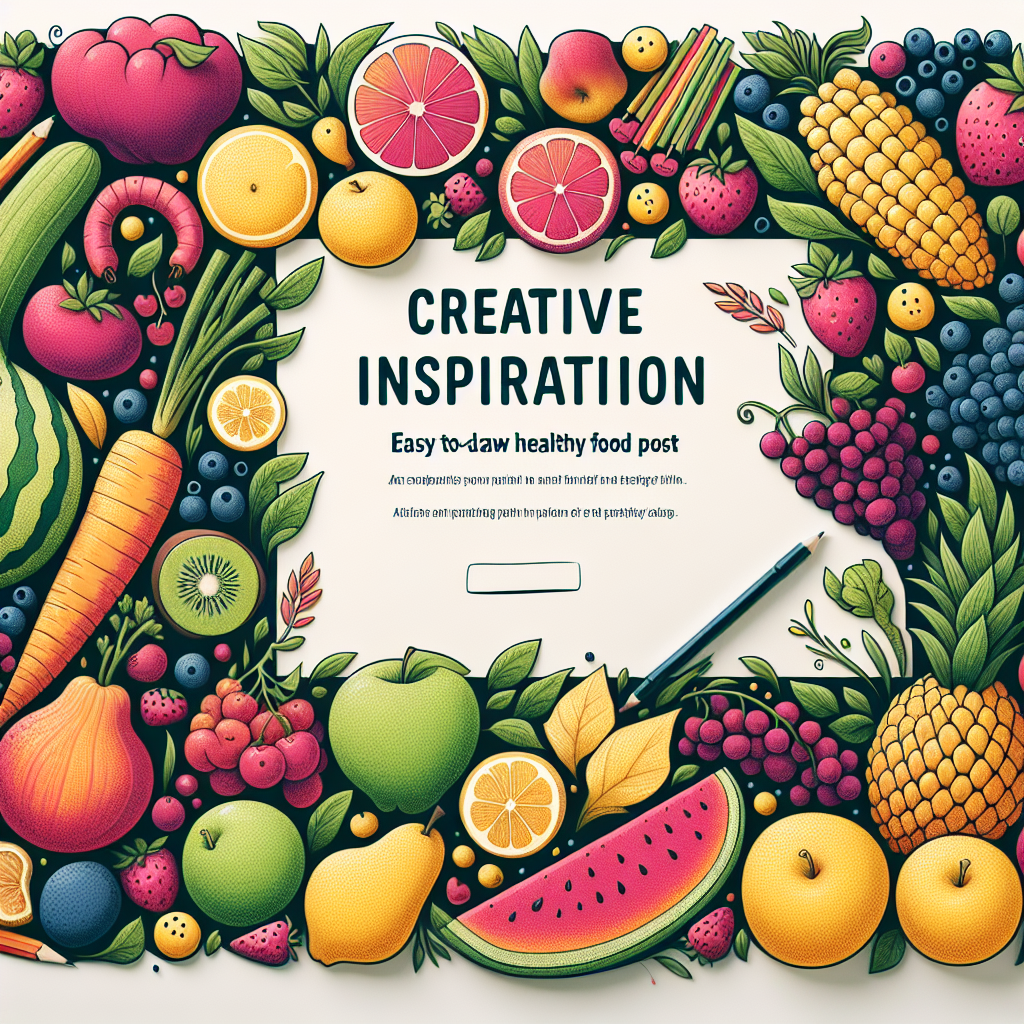 Inspirasi Kreatif: Poster Makanan Sehat yang Mudah Digambar untuk Semua